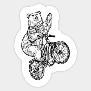 SEEMBO Bear Cycling Bicycle Bicycling Biker Biking Fun Bike Sticker